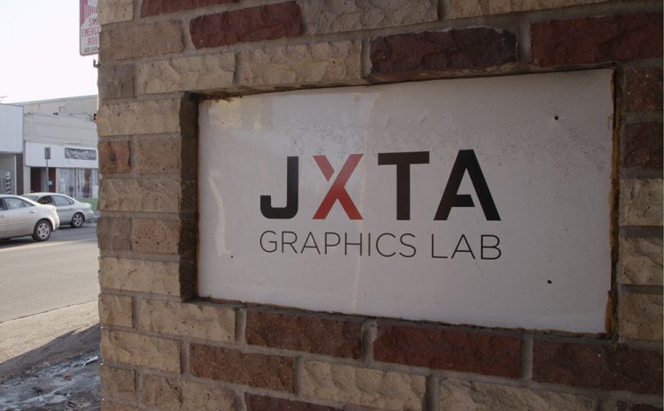 JXTA graphics lab sign